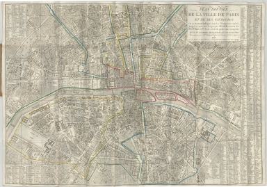 Plan Routier de la Ville De Paris et de ses Faubourgs